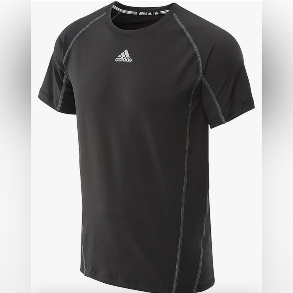 Adidas Fitted Short Sleeves Men`s Shirt